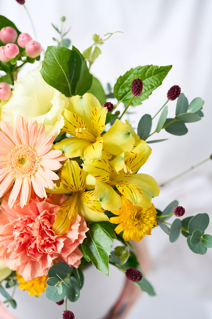 アレンジメント 季節のアレンジ イエロー#1911 size:80の写真4枚目