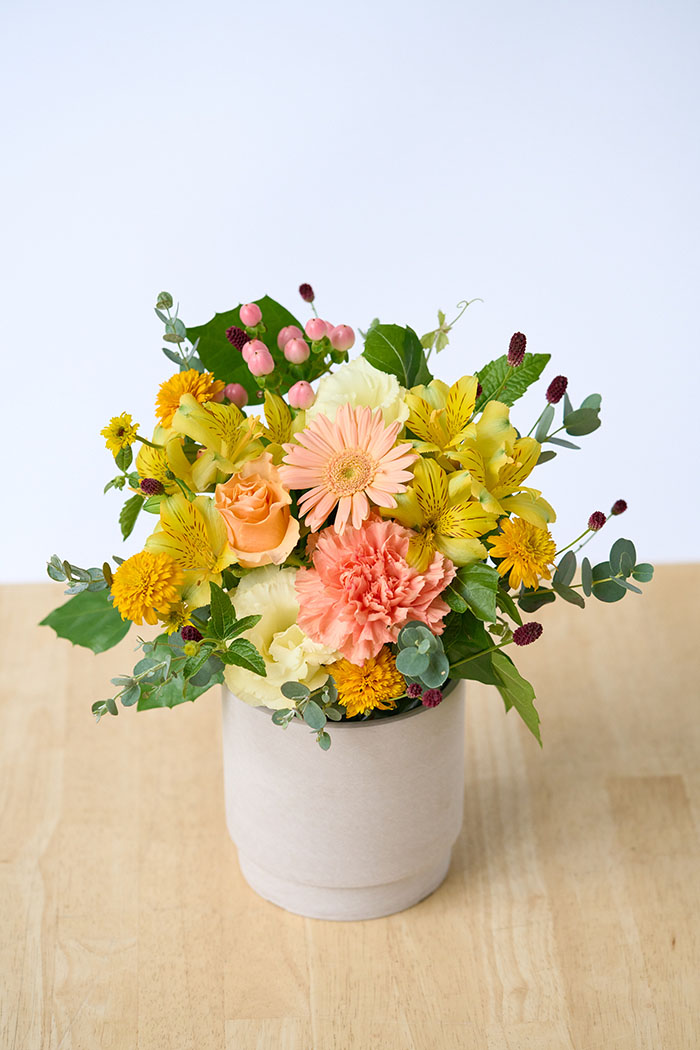 アレンジメント 季節のアレンジ イエロー#1911 size:80の写真6枚目