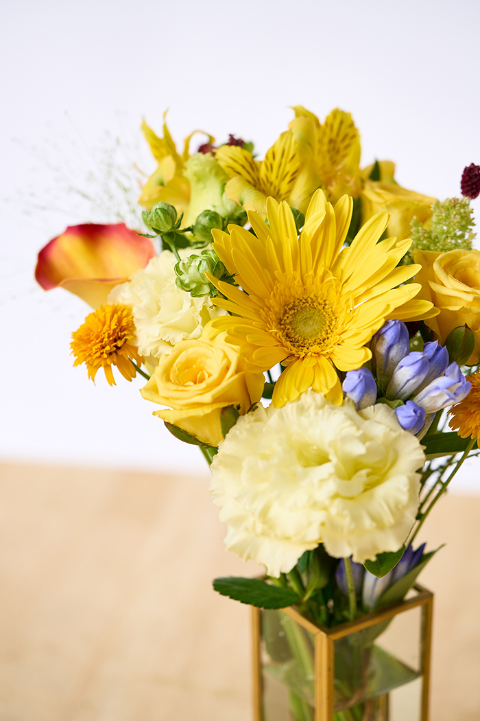 花束 季節のブーケ  イエロー #1912 size:80の写真5枚目