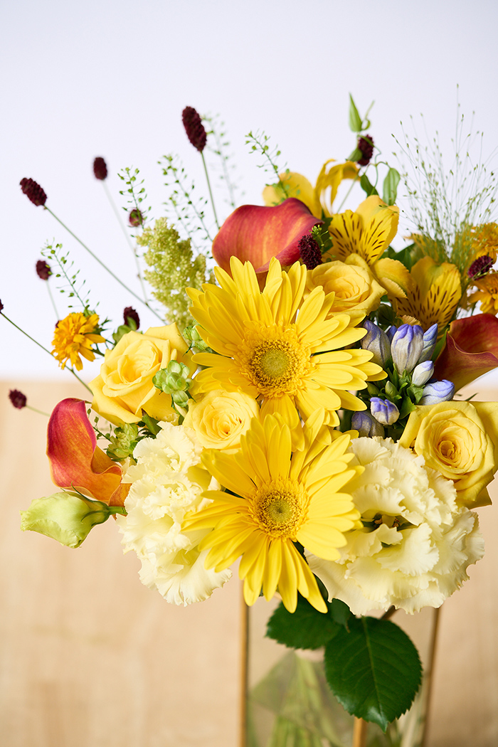 花束 季節のブーケ  イエロー #1913 size:100の写真5枚目