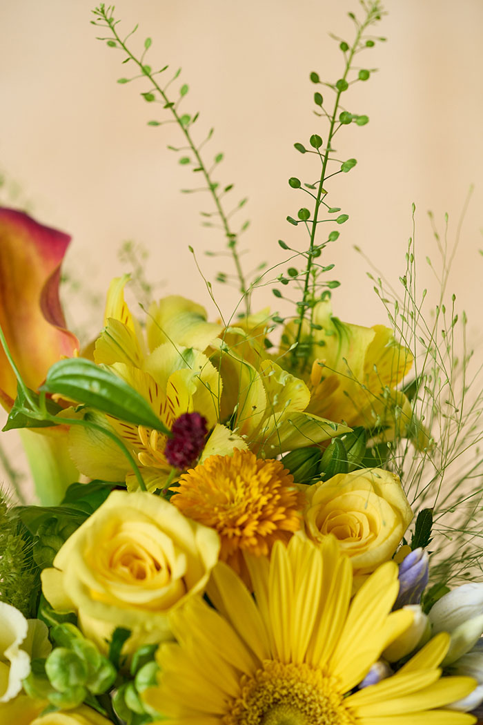 花束 季節のブーケ  イエロー #1913 size:100の写真8枚目