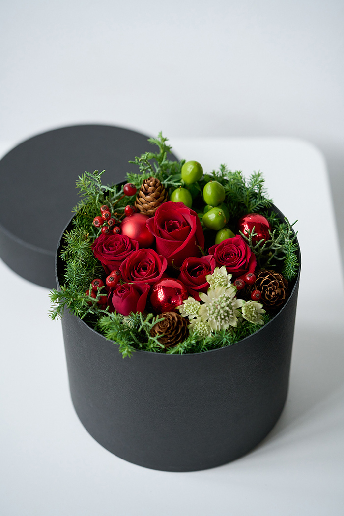 クリスマス限定商品 BOXアレンジ レッド #1945 size:60の写真4枚目