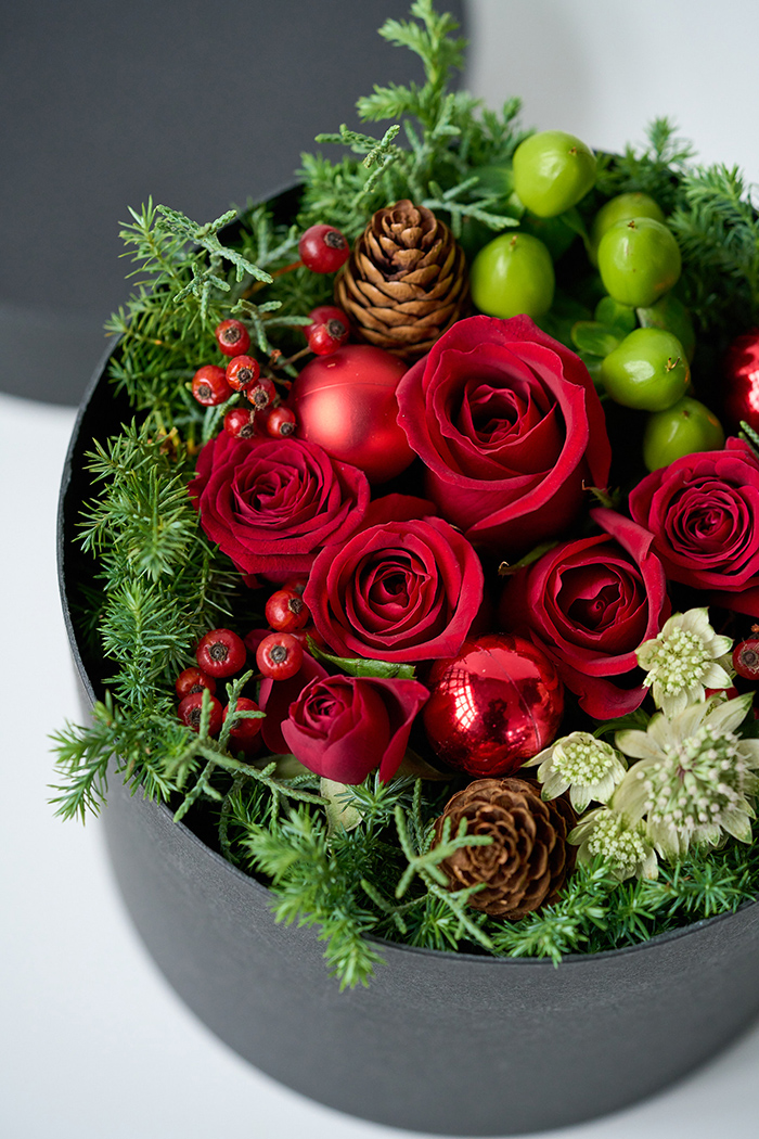 クリスマス限定商品 BOXアレンジ レッド #1945 size:60の写真6枚目