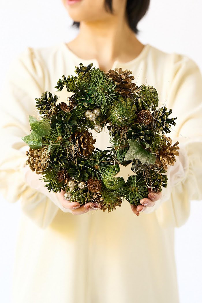 クリスマスリース スター S #1957の写真1枚目