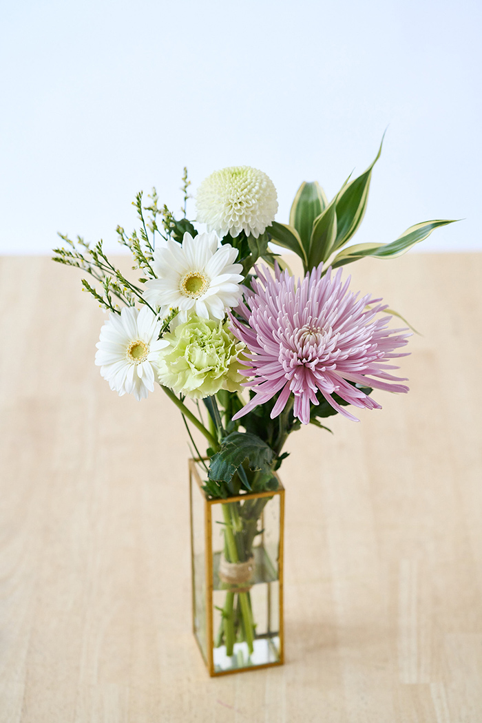 自宅用 お供え・お悔やみの花 1,480円セット #1971の写真3枚目