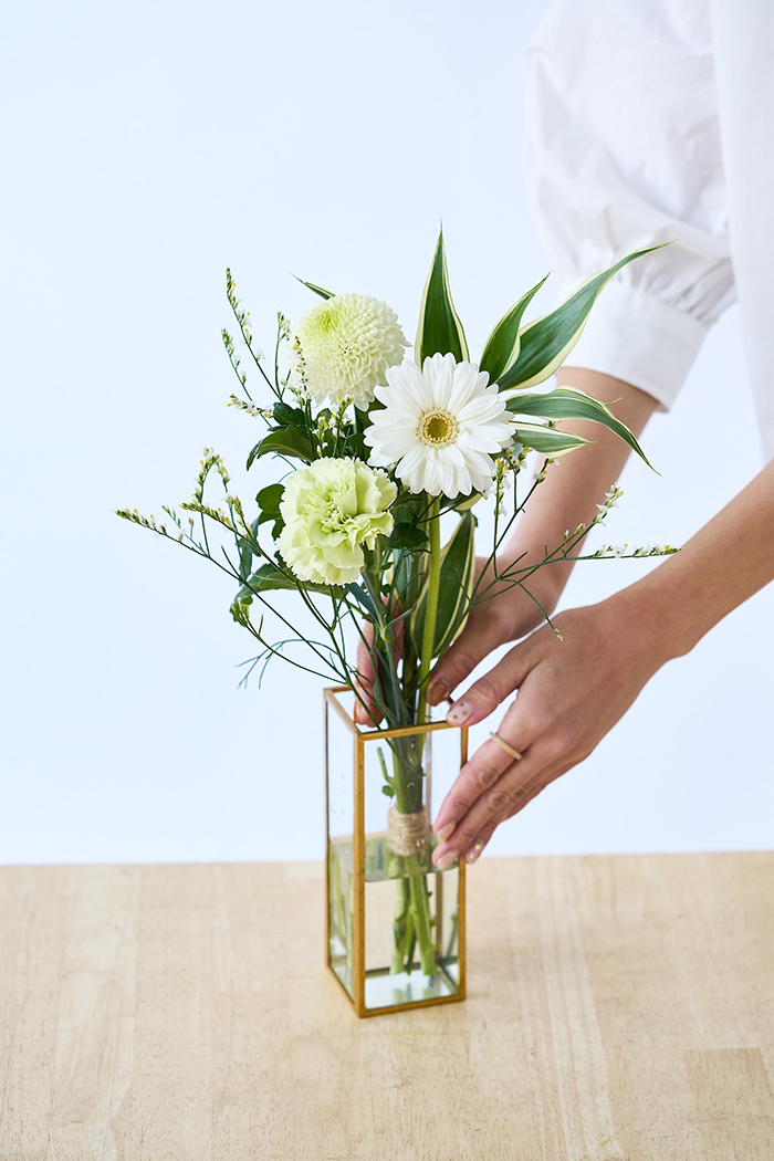 自宅用 お供え・お悔やみの花 980円セット #1972