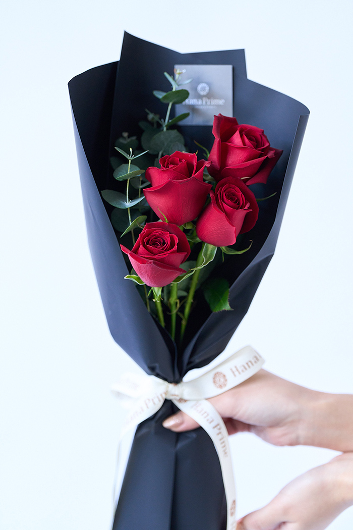 バレンタイン限定 ローズブーケ3本〜 Red/Blk size80 #1976の写真7枚目