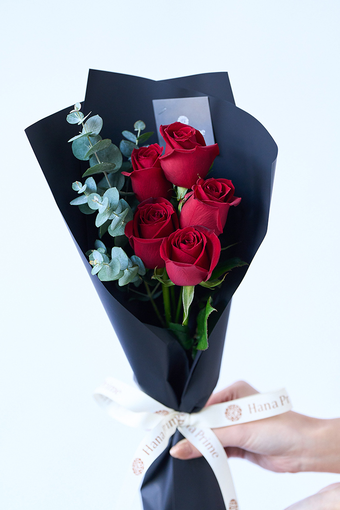 バレンタイン限定 ローズブーケ3本〜 Red/Blk size80 #1976の写真8枚目