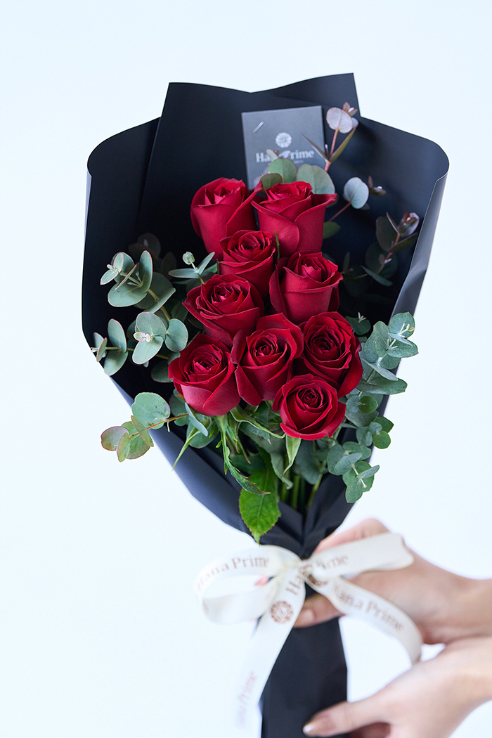バレンタイン限定 ローズブーケ3本〜 Red/Blk size80 #1976の写真11枚目