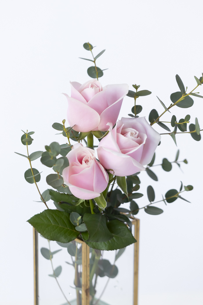 バレンタイン限定 ローズブーケ3本〜 Pink size80 #1977