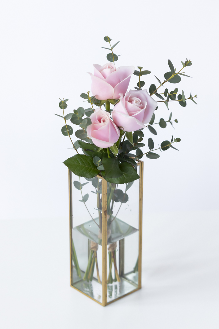 バレンタイン限定 ローズブーケ3本〜 Pink size80 #1977の写真7枚目