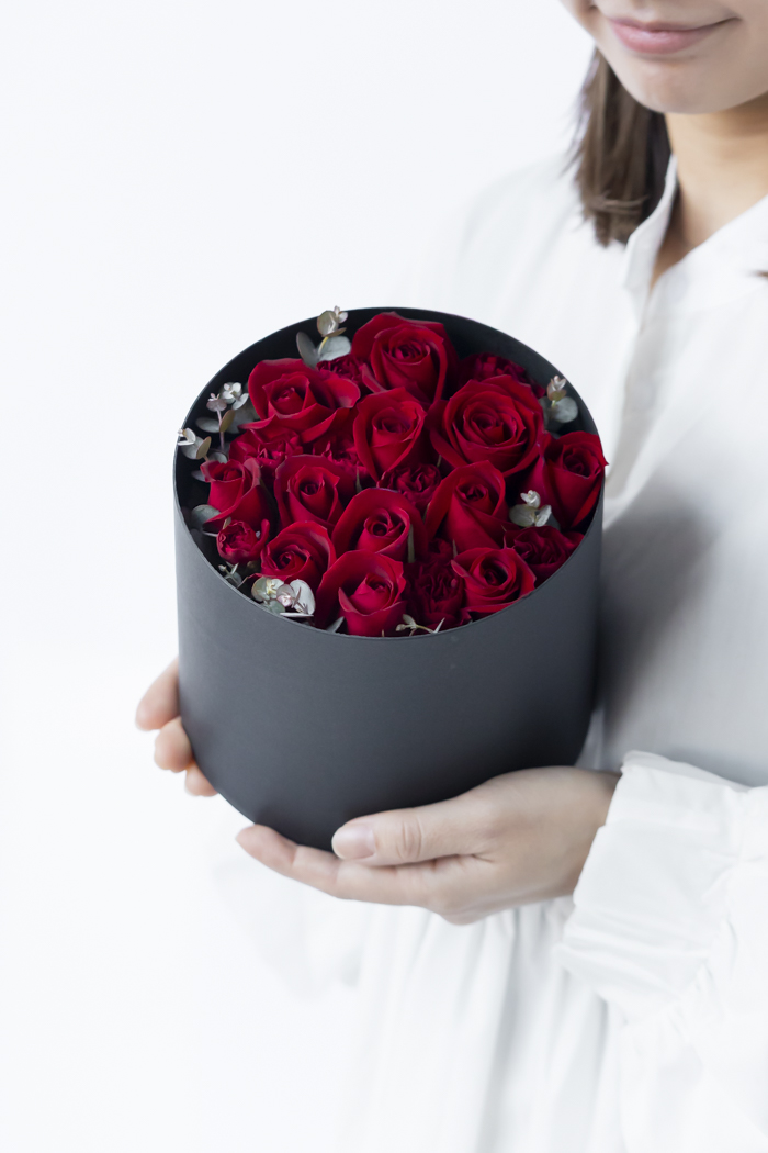 バレンタイン限定商品 BOXアレンジ ローズ #1978 size:60