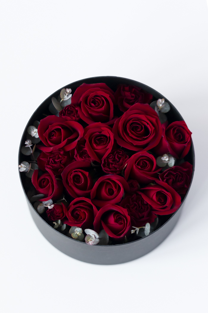 バレンタイン限定商品 BOXアレンジ ローズ #1978 size:60の写真4枚目