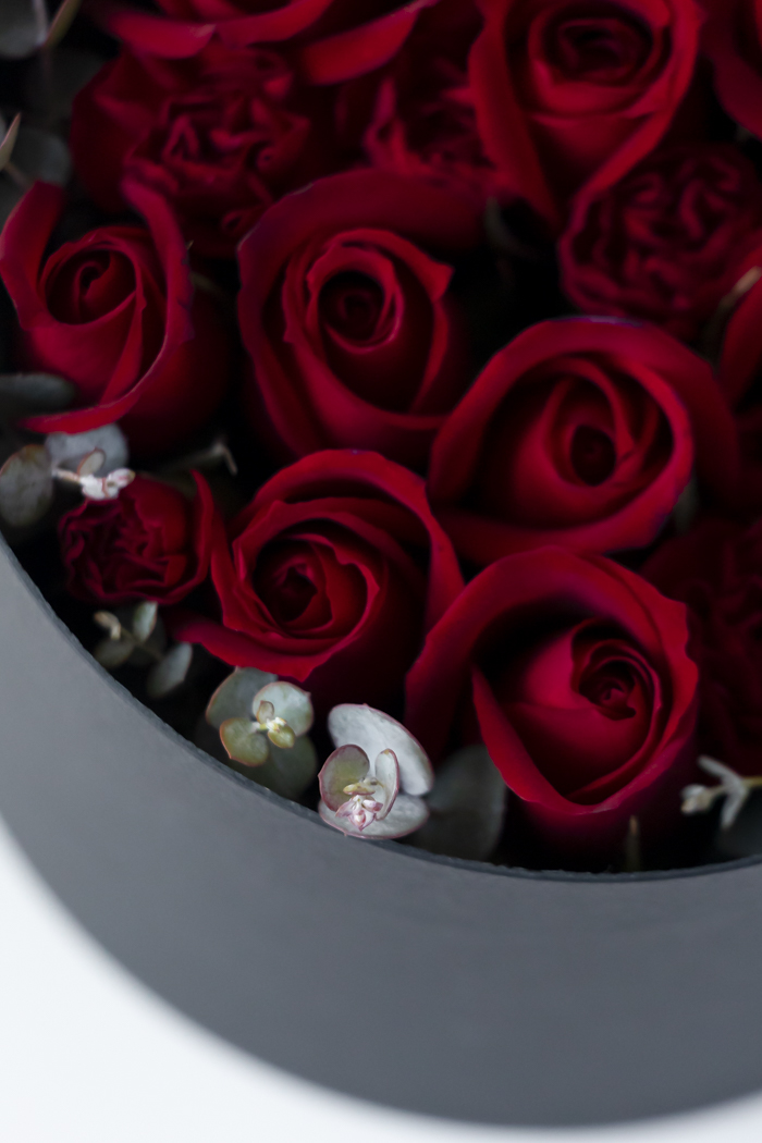 バレンタイン限定商品 BOXアレンジ ローズ #1978 size:60の写真5枚目