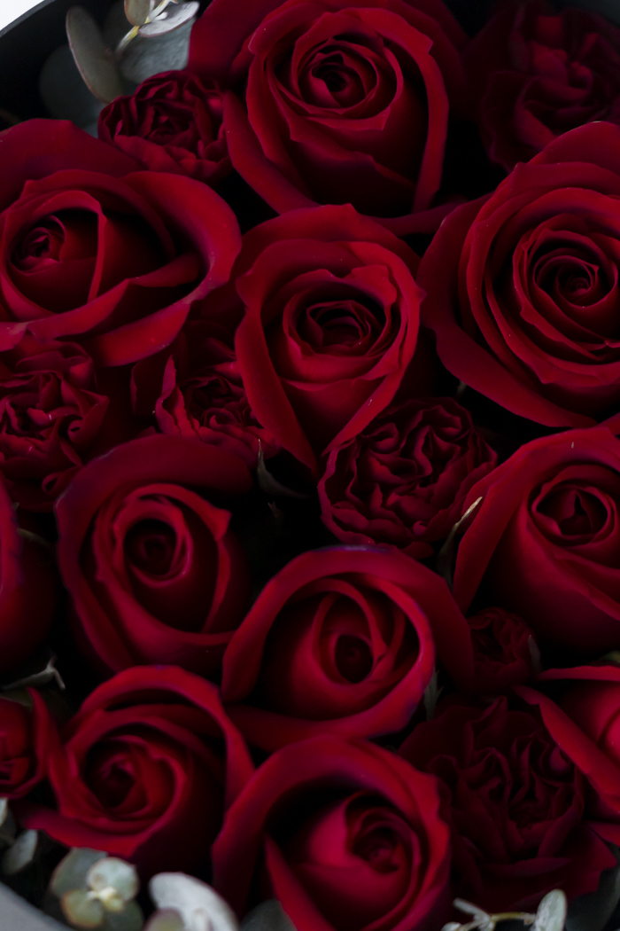 バレンタイン限定商品 BOXアレンジ ローズ #1978 size:60の写真6枚目