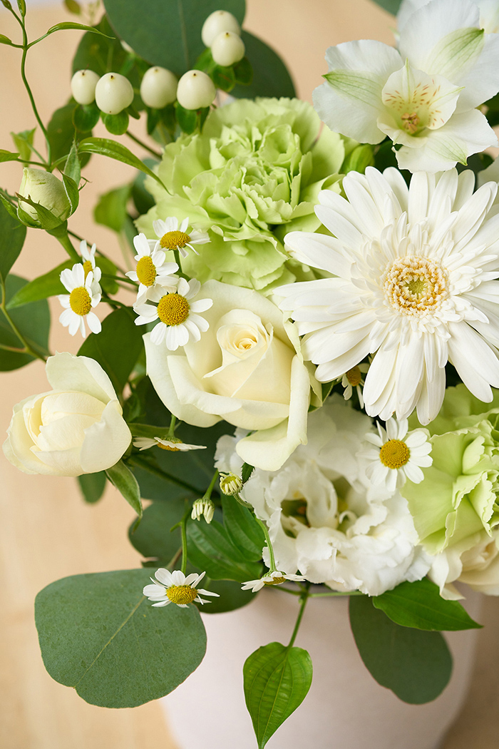 アレンジメント ホワイト #1980 size:80の写真5枚目