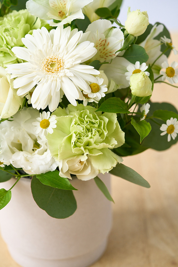 アレンジメント ホワイト #1980 size:80の写真7枚目