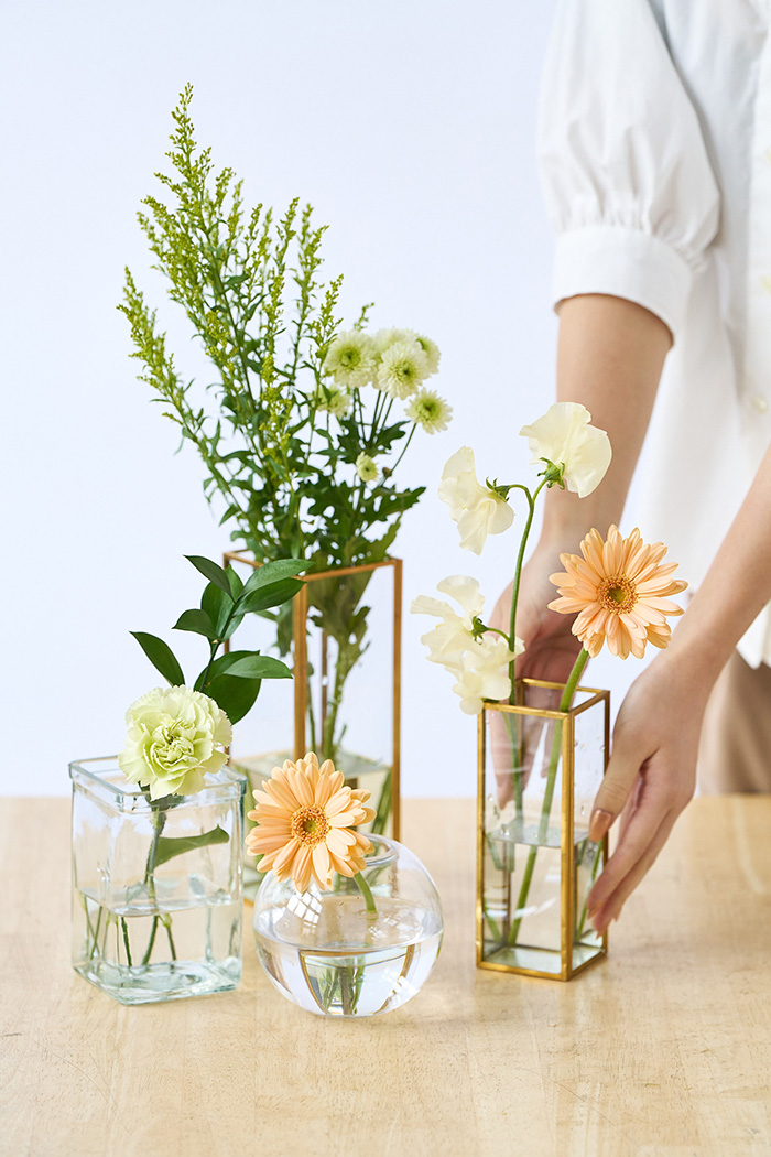 自宅用 お供え・お悔やみの花 1,480円セット #1985の写真3枚目