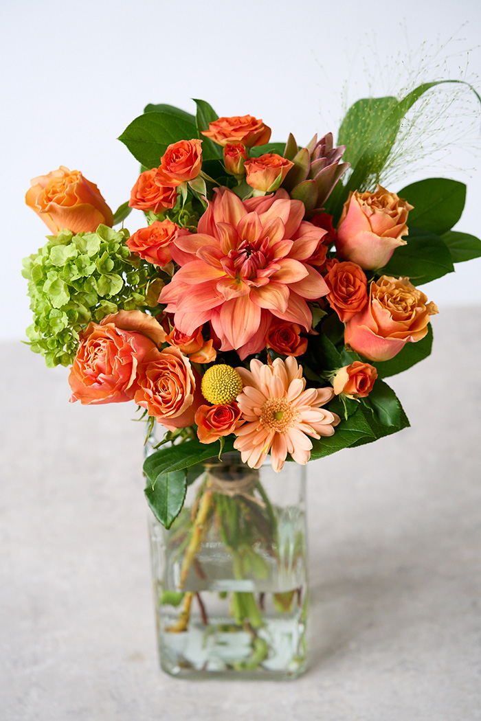花束 スタンダードブーケ オレンジ #2008 size:100