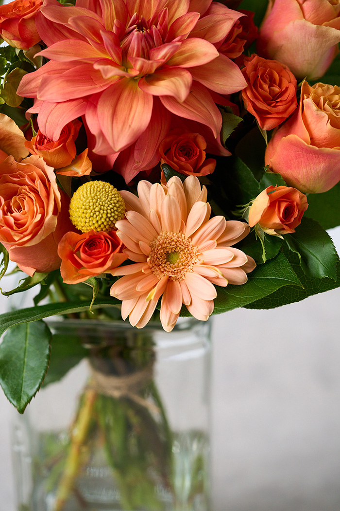 花束 スタンダードブーケ オレンジ #2008 size:100の写真6枚目