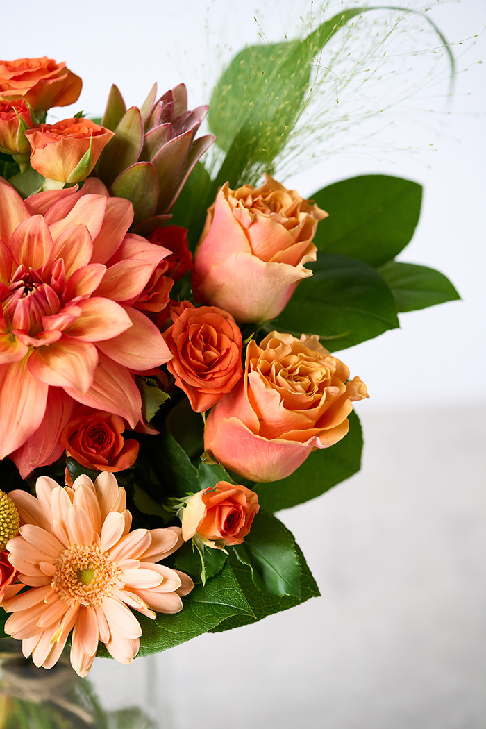 花束 スタンダードブーケ オレンジ #2008 size:100の写真8枚目