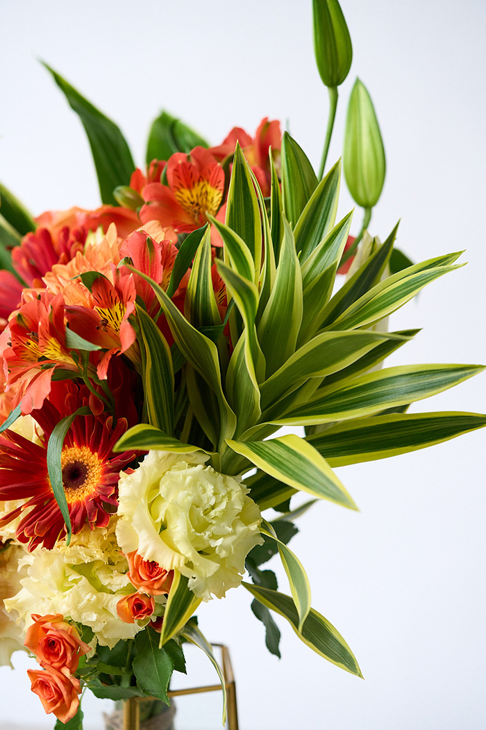 花束 スタンダードブーケ オレンジ #2009 size:120の写真11枚目