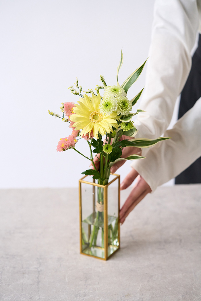 自宅用 お供え・お悔やみの花 980円セット #2017