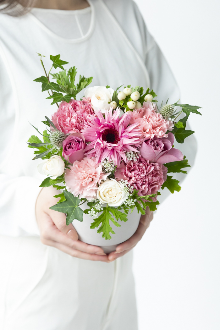 母の日 Special アレンジメント くすみPINK #2024 size:80の写真2枚目