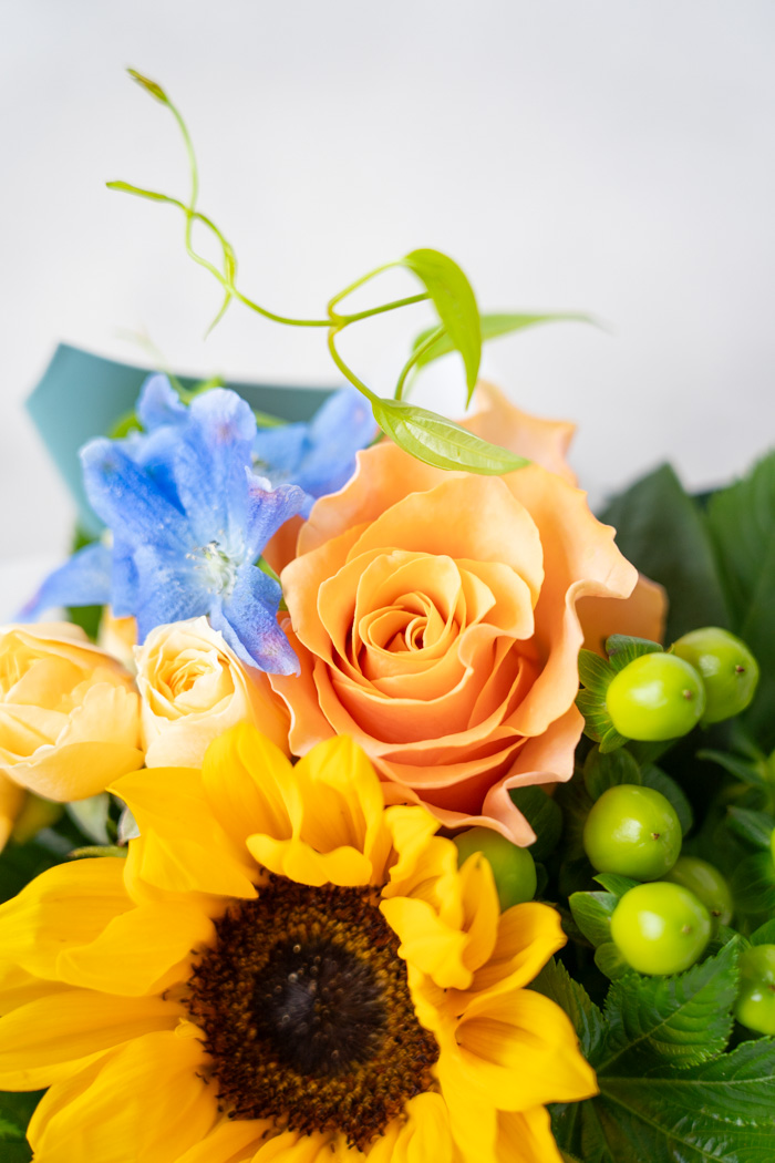 父の日 ギフト 季節のそのまま飾れる花束 #2034 size:60 YELの写真6枚目