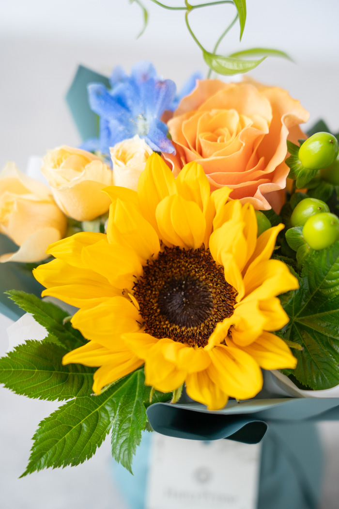 父の日 ギフト 季節のそのまま飾れる花束 #2034 size:60 YELの写真7枚目