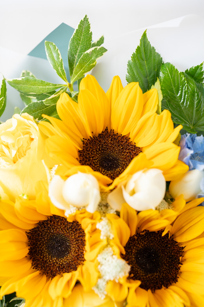 父の日 ギフト 季節のそのまま飾れる花束 #2035 size:80 YELの写真6枚目
