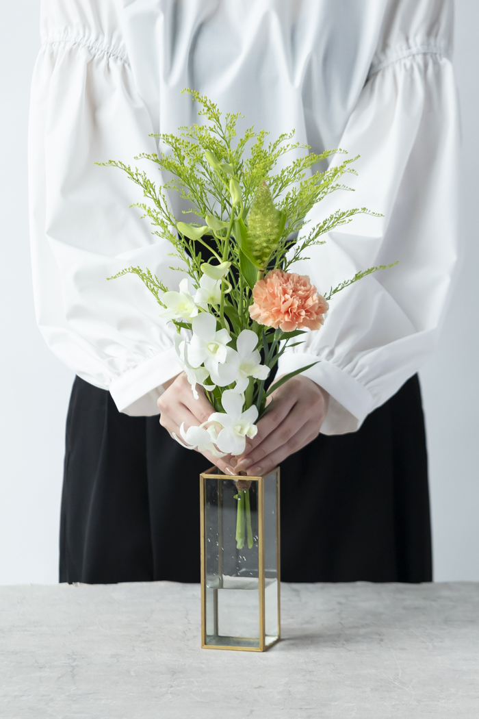 自宅用 お供え・お悔やみの花 980円セット #2066