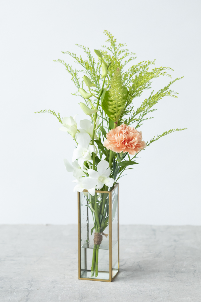 自宅用 お供え・お悔やみの花 980円セット #2066の写真3枚目