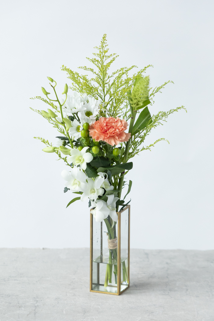 自宅用 お供え・お悔やみの花 1,480円セット #2067の写真3枚目