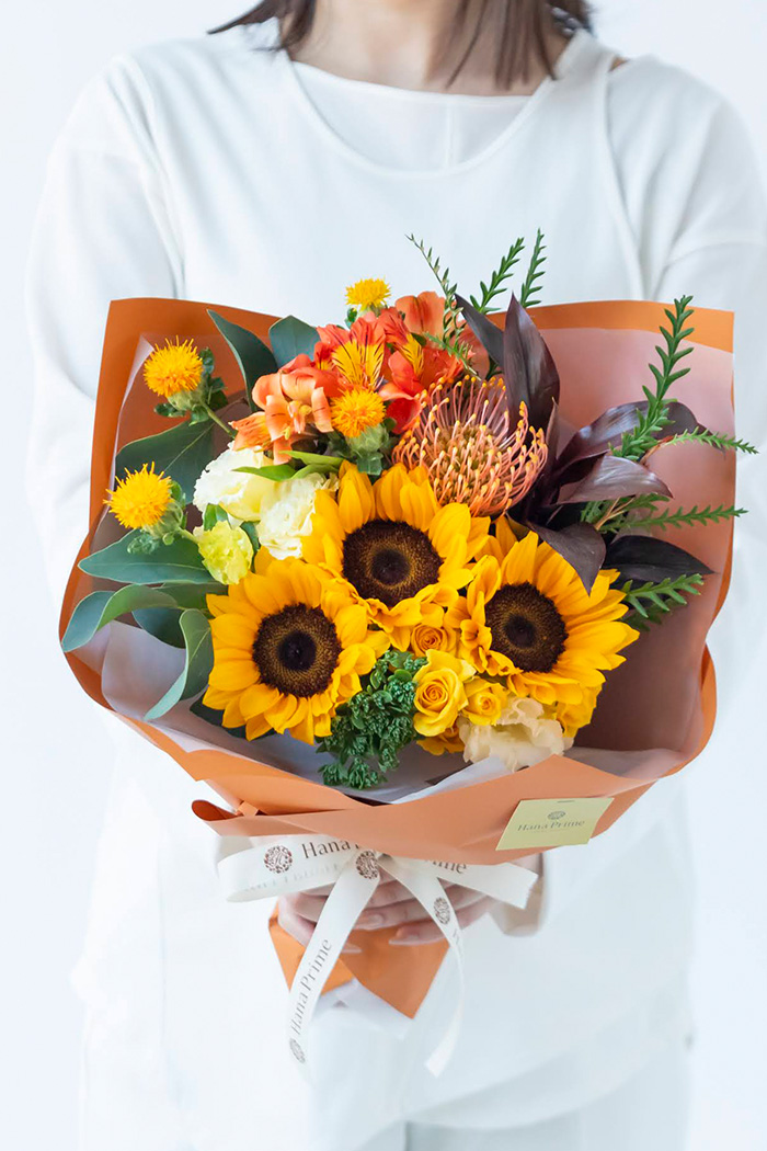 季節の花束 スタンダードブーケ #2079 size:100の写真1枚目