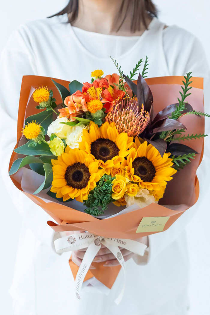 季節の花束 スタンダードブーケ #2079 size:100の写真1枚目