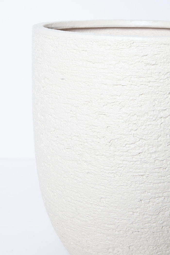 鉢カバー ビアス アルトエッグ アイボリー（8号鉢用）