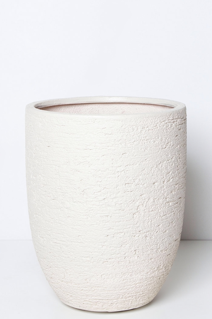 鉢カバー ビアス アルトエッグ アイボリー（8号鉢用）