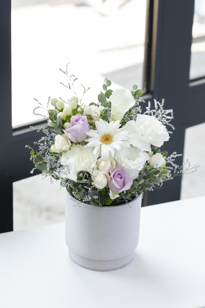 アレンジメント ホワイトパープル #2124 size:80の写真9枚目