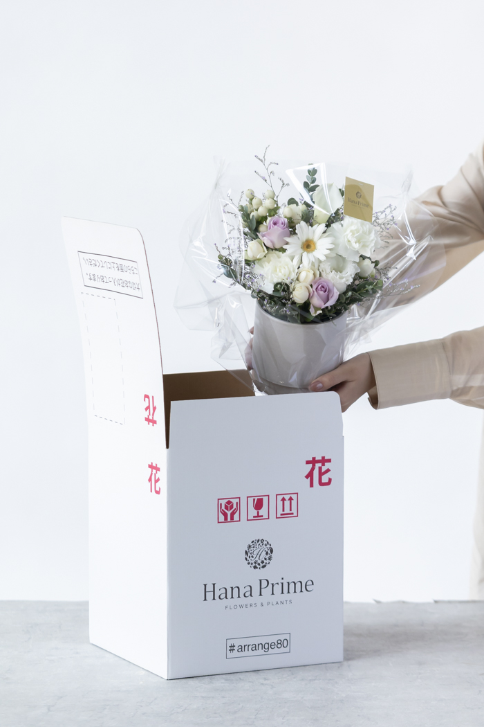 アレンジメント ホワイトパープル #2124 size:80の写真10枚目