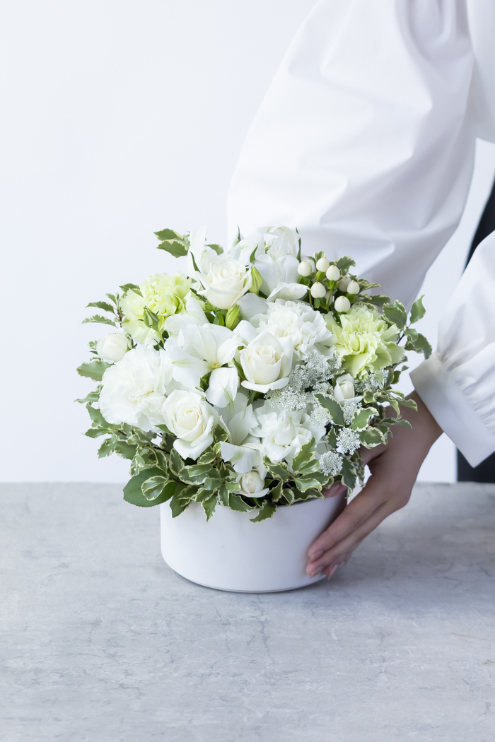 アレンジメント ホワイト #2144 size:80の写真3枚目