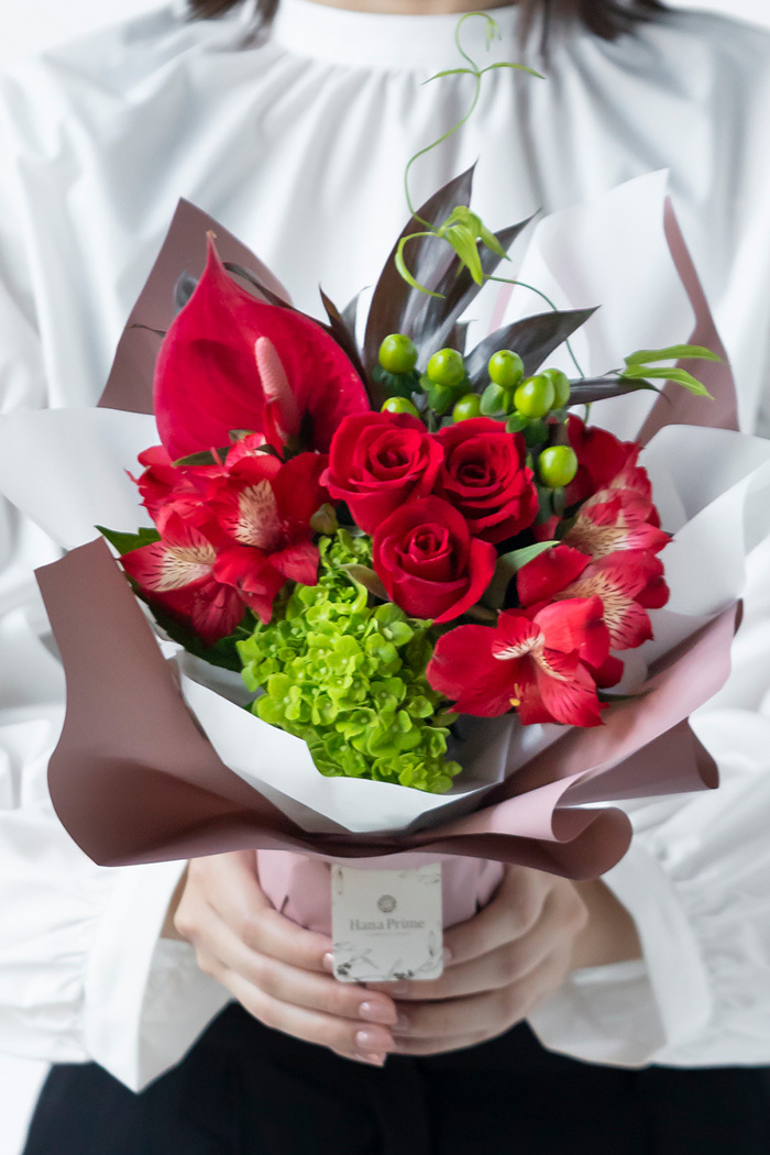 そのまま飾れるブーケ #2152 size:80 REDの写真1枚目