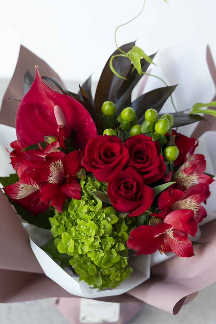 そのまま飾れるブーケ #2152 size:80 RED