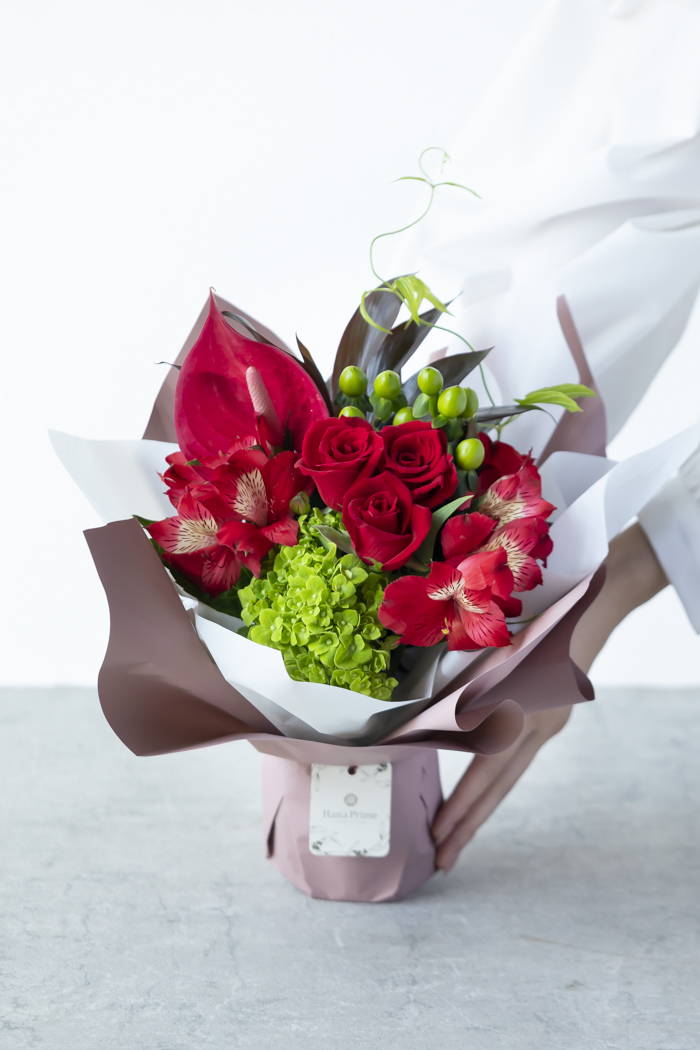 そのまま飾れるブーケ #2152 size:80 REDの写真3枚目