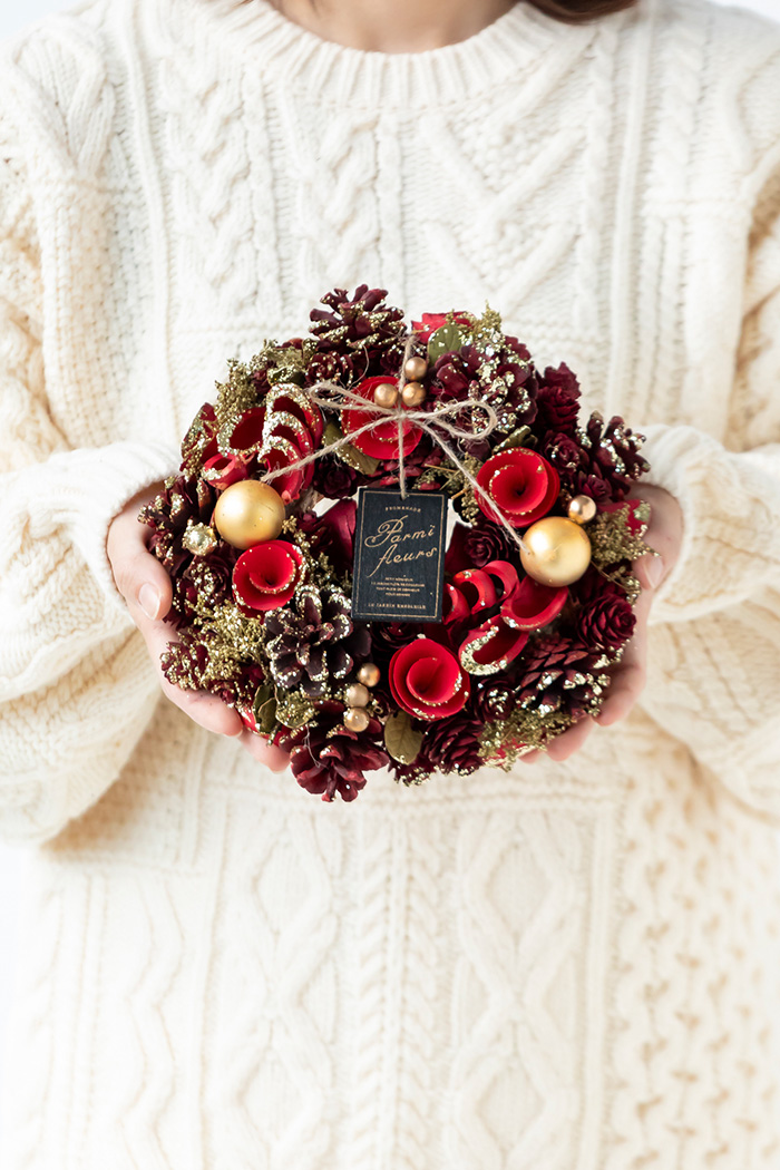 クリスマスリース レッドゴージャス S #2191の写真1枚目
