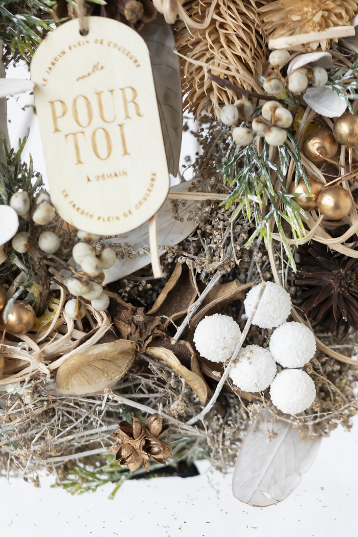 クリスマスリース ナチュラルリーフ M #2193の写真5枚目