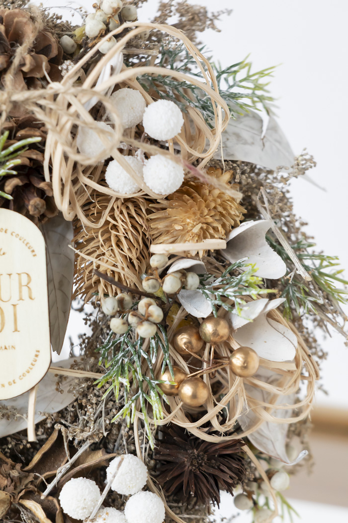 クリスマスリース ナチュラルリーフ M #2193の写真6枚目