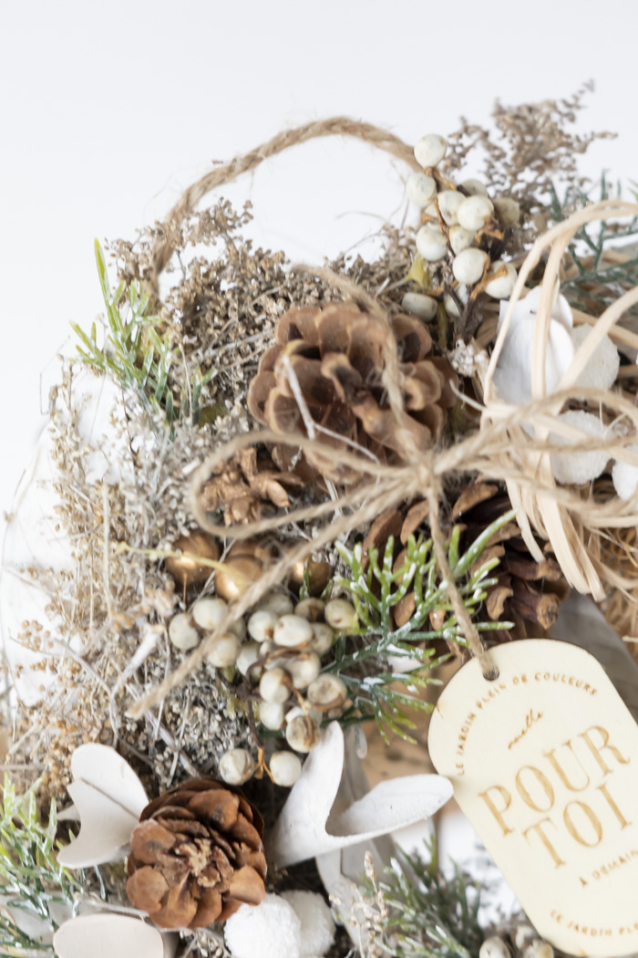 クリスマスリース ナチュラルリーフ M #2193の写真7枚目