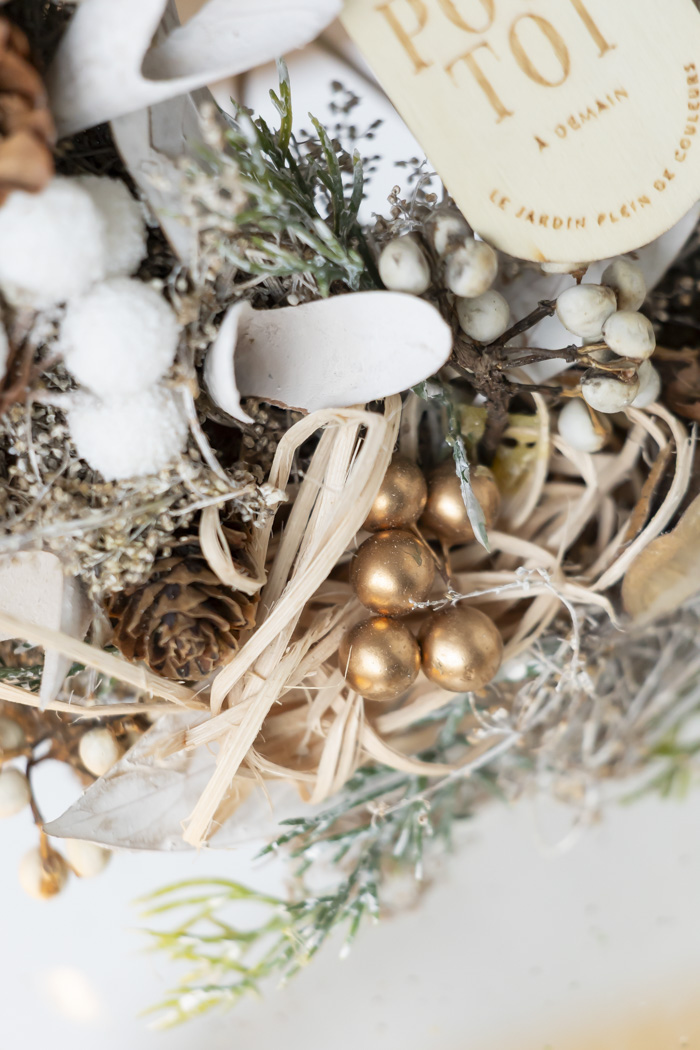 クリスマスリース ナチュラルリーフ M #2193の写真9枚目