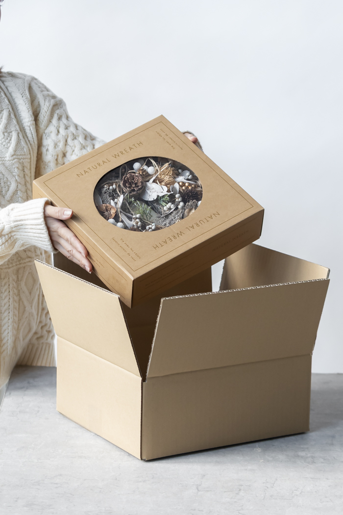 クリスマスリース ナチュラルリーフ M #2193の写真13枚目